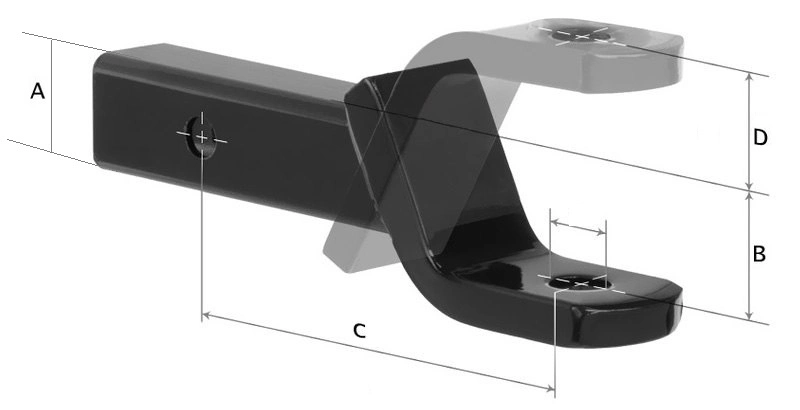 Trailer Parts Trailer Hitch Ball Mounts Kit Towing Ball Mounts with Pin Hitches & Ball Mounts