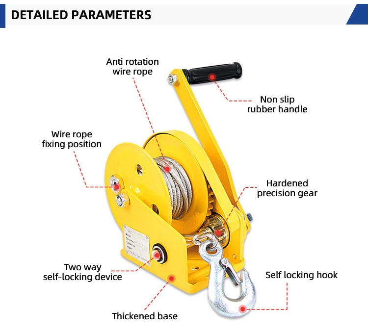 2600lb Heavy Duty Boat Trailer Auto Brake Manual Hand Winch