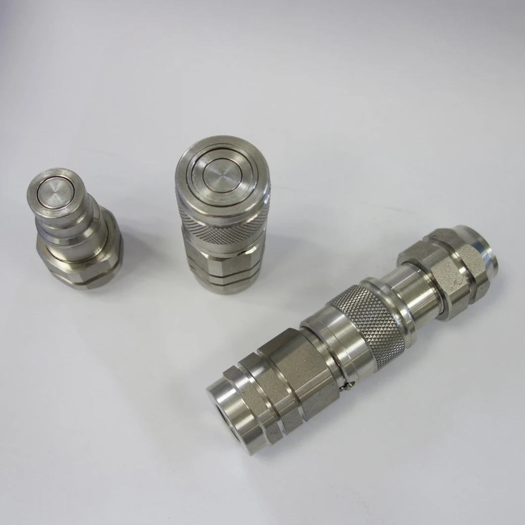 NAIWO 3/8 Stainless NPT Flat Face Quick Release Couplers Couplings